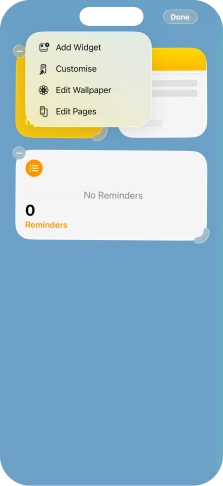 Press Add Widget. Press Add Widget.