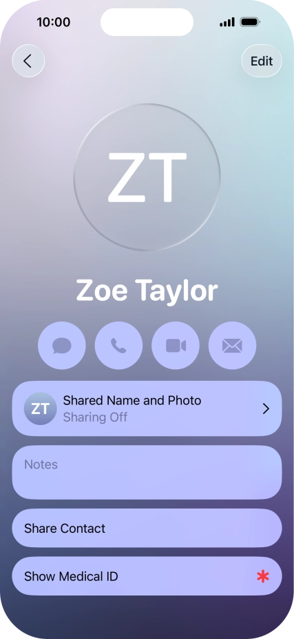 Press Shared Name and Photo. Press Shared Name and Photo.