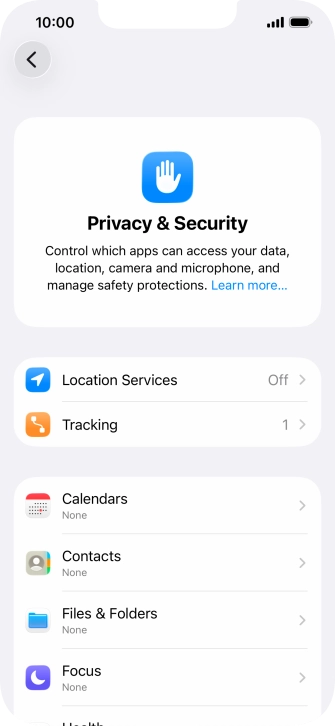 Press Location Services. Press Location Services.