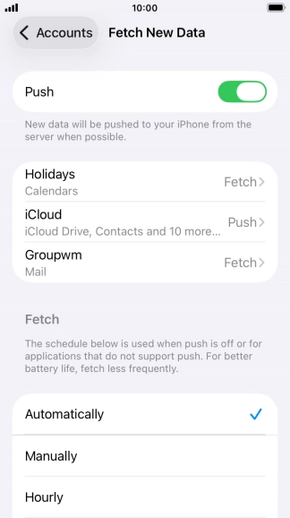 Press the indicator next to Press the indicator next to