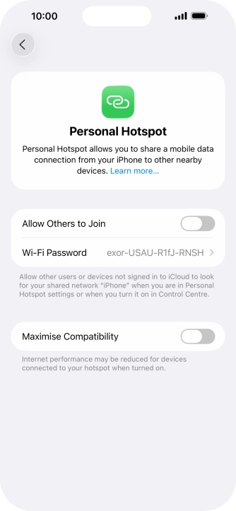 Press Wi-Fi Password and key in the required password. Press Wi-Fi Password and key in the required password.
