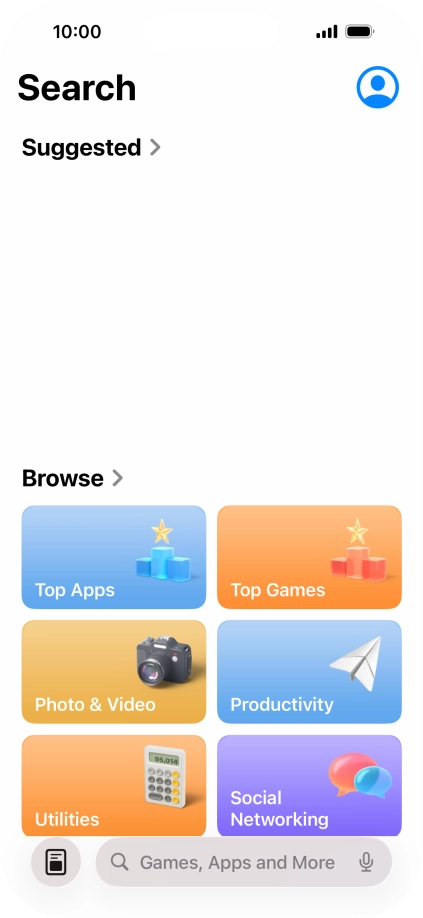 Press the search field and key in the name or subject of the required app. Press the search field and key in the name or subject of the required app.