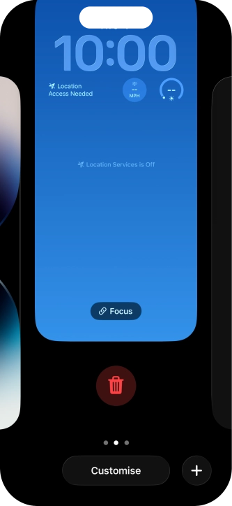Press the delete icon. Press the delete icon.