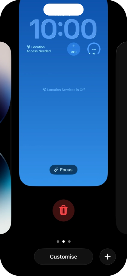 Press the delete icon. Press the delete icon.