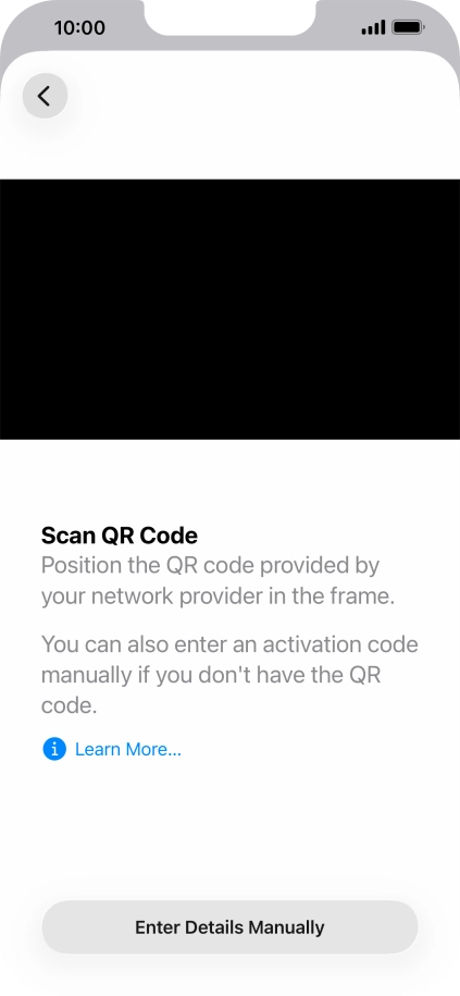 Place the QR code you've received inside the phone camera frame to scan the code. Your eSIM is transferred to your new phone over the internet. Place the QR code you've received inside the phone camera frame to scan the code. Your eSIM is transferred to your new phone over the internet.