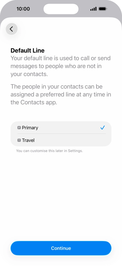 Press Continue. Press Continue.