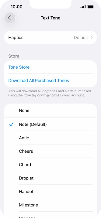 Press the required message tones to hear them. Press the required message tones to hear them.