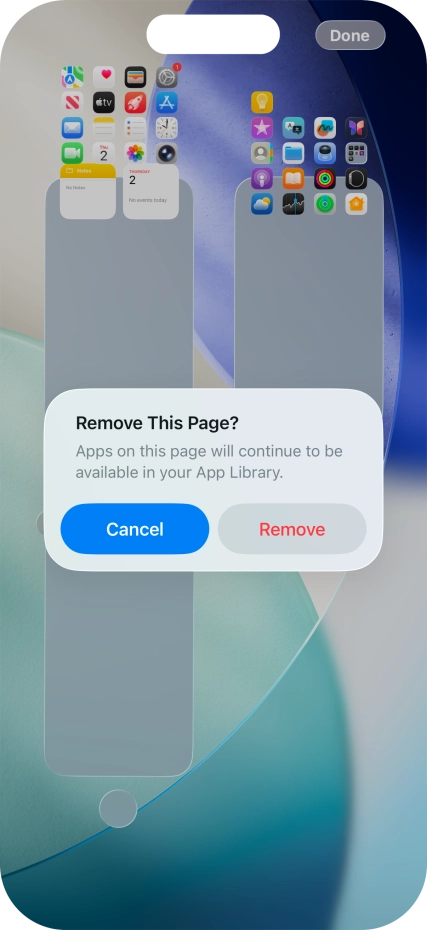 Press Remove. Press Remove.