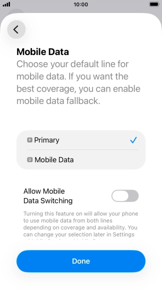 Press the indicator next to Press the indicator next to
