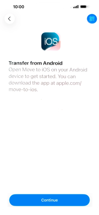 To transfer content to your phone, you need to install the app To transfer content to your phone, you need to install the app