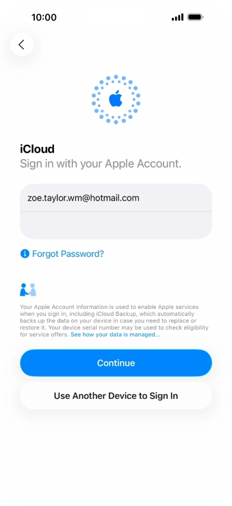Press Continue. Press Continue.