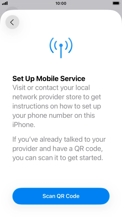 Press Scan QR Code. Press Scan QR Code.