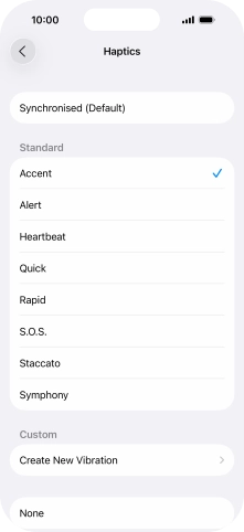 Press the required setting to turn on the function. Press the required setting to turn on the function.