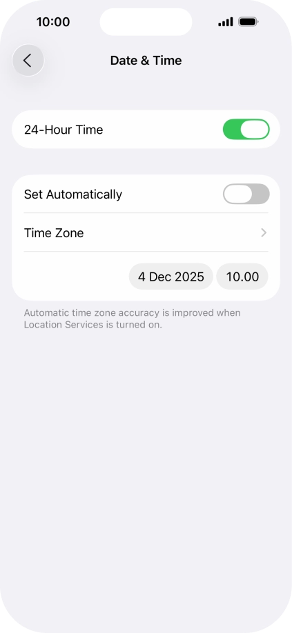 Press the indicator next to Press the indicator next to