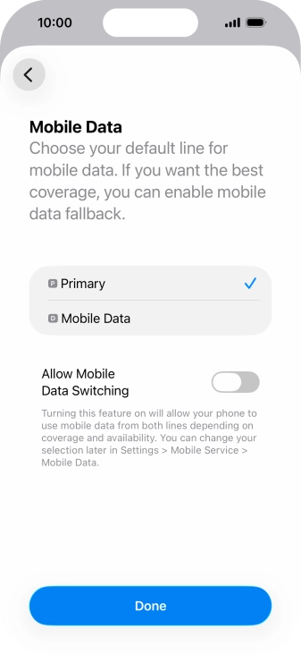 Press the indicator next to Press the indicator next to
