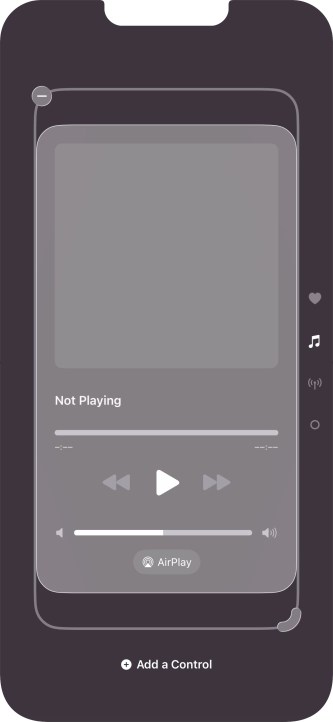 Press the remove icon on the required Control Centre page to remove it from Control Centre. Press the remove icon on the required Control Centre page to remove it from Control Centre.