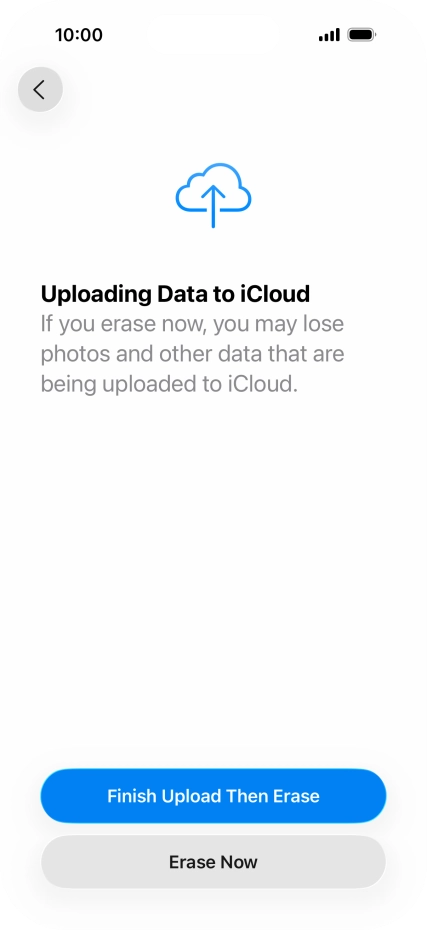 Press Erase Now. Press Erase Now.