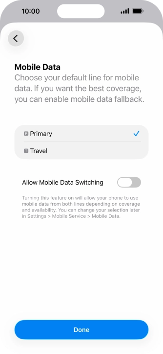 Press the indicator next to Press the indicator next to