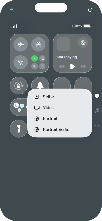 Press and hold the required function to see more actions. Press and hold the required function to see more actions.