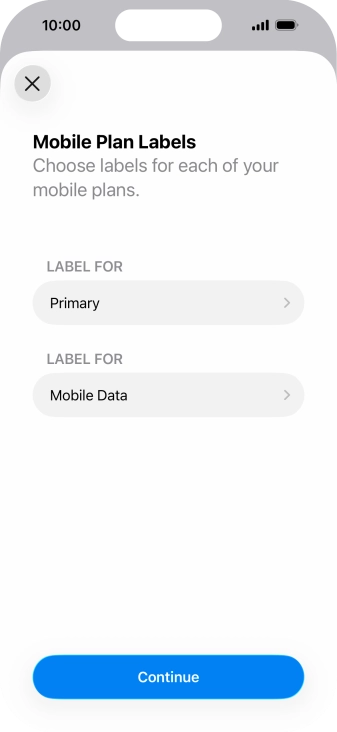Press Continue. Press Continue.