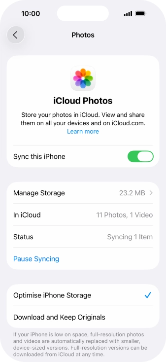 Press the indicator next to Press the indicator next to