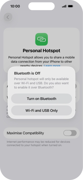 If Wi-Fi is turned on, press Wi-Fi and USB Only. If Wi-Fi is turned on, press Wi-Fi and USB Only.