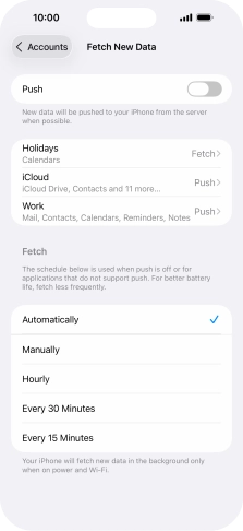 If you turn off the function, press the required setting. If you turn off the function, press the required setting.