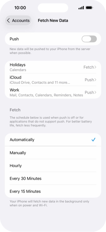 If you turn off the function, press the required setting. If you turn off the function, press the required setting.
