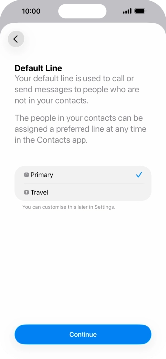 Press Continue. Press Continue.