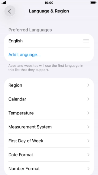 Press Add Language.... Press Add Language....