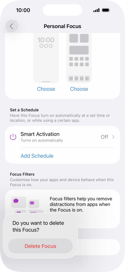 Press Delete Focus. Press Delete Focus.