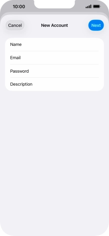 Press Description and key in the required name. Press Description and key in the required name.