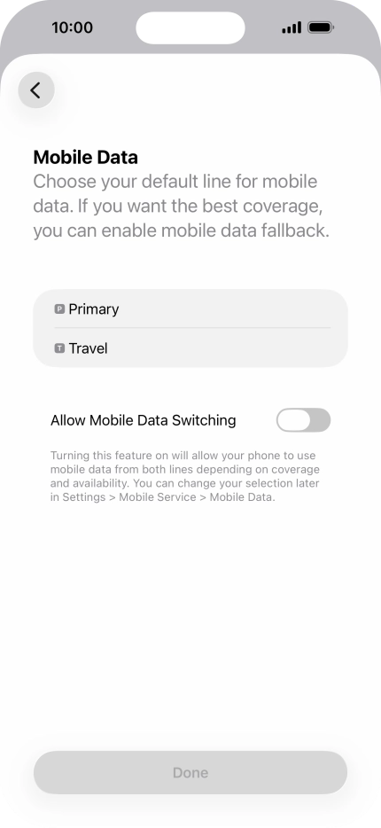 Press the required price plan. Press the required price plan.