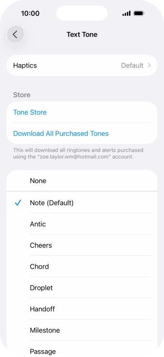 Press the required message tones to hear them. Press the required message tones to hear them.
