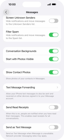 Press the indicator next to Press the indicator next to