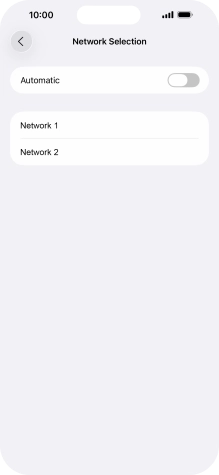 If you turn off the function, press the required network. If you turn off the function, press the required network.