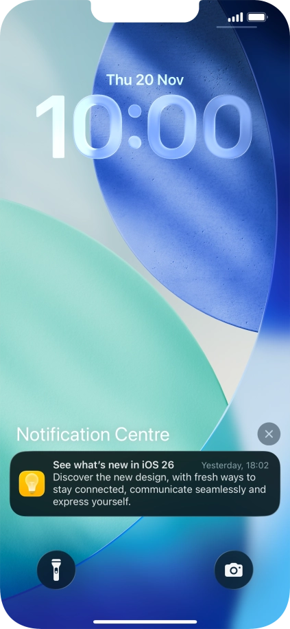 Press the required notification and follow the instructions on the screen to use the selected function. Press the required notification and follow the instructions on the screen to use the selected function.