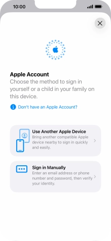 Press Sign in Manually. Press Sign in Manually.