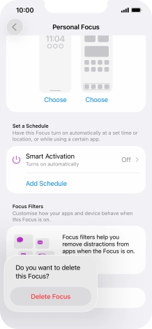 Press Delete Focus. Press Delete Focus.