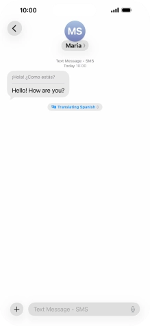 Press Translating ‹language› and follow the instructions on the screen to select language display or exit Live Translation. Press Translating ‹language› and follow the instructions on the screen to select language display or exit Live Translation.