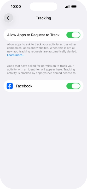 Press the indicator next to Press the indicator next to