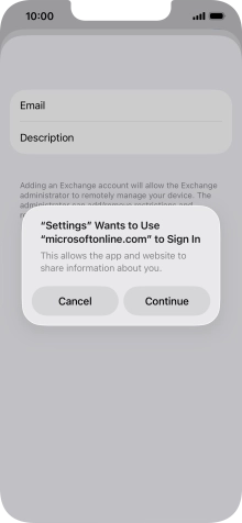 Press Continue. Press Continue.