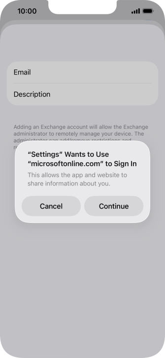 Press Continue. Press Continue.