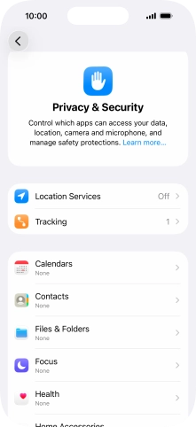 Press Location Services. Press Location Services.