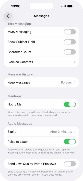 Press the indicator next to Press the indicator next to