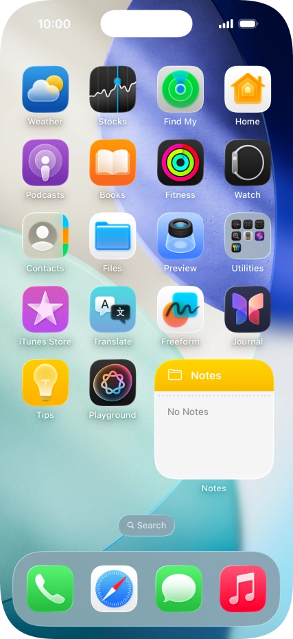 If you're using a Widget Stack: slide up or down on the stack to select the required widget. If you're using a Widget Stack: slide up or down on the stack to select the required widget.