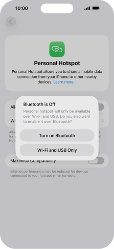 If Wi-Fi is turned on, press Wi-Fi and USB Only. If Wi-Fi is turned on, press Wi-Fi and USB Only.