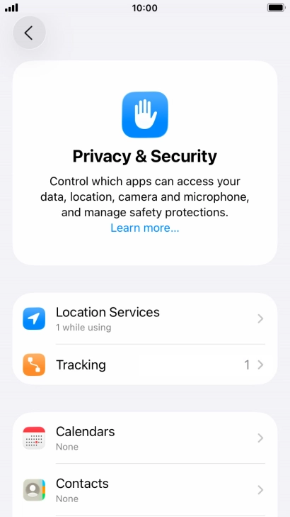 Press Location Services. Press Location Services.