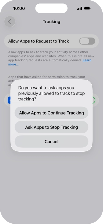 If you turn off the function, press the required setting. If you turn off the function, press the required setting.