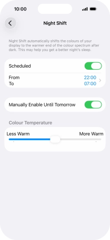 Press and drag the indicator below Press and drag the indicator below